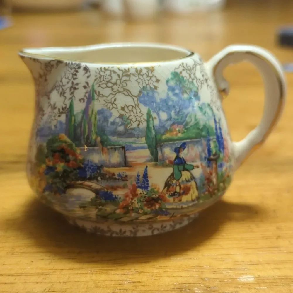 Lancaster & Sandland Vintage Multicolor English Ware England Creamer Pitcher